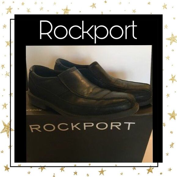 Rockport Black Men's Slip On Loafers 10 10M - Picture 1 of 4